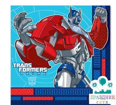 САЛФЕТКА Трансформеры 33см 16шт/А