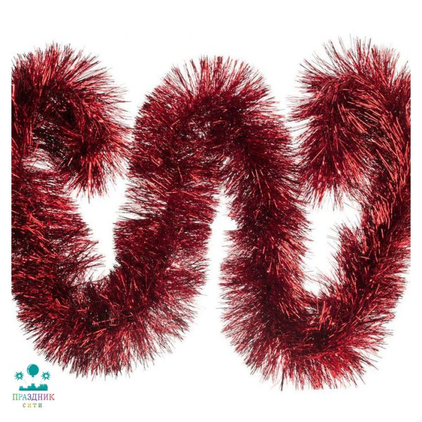 МИШУРА красная 6 см 2 м