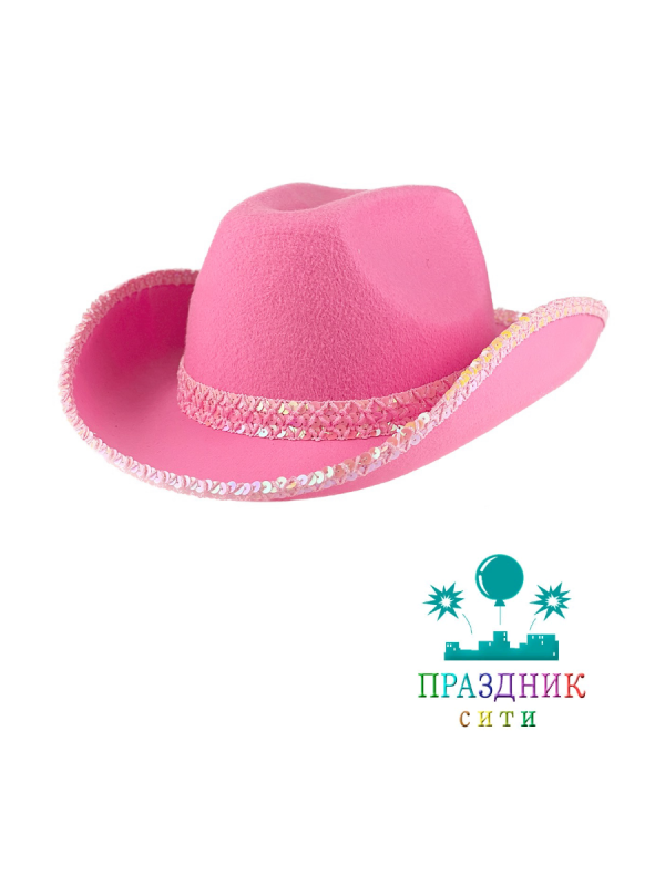 ШЛЯПА Кантри с блестками