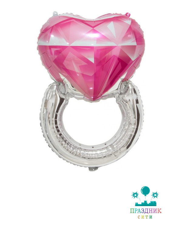 ШАР (Фольга) ФИГУРА 40 in Кольцо Сердце