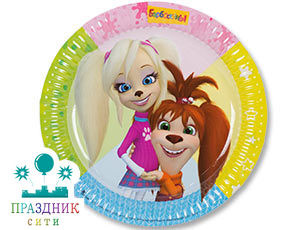 ТАРЕЛКА Барбоскины 23см 6шт/G