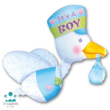 ШАР (Фольга) А ФИГУРА 115 in Аист голубой