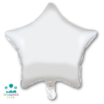 ШАР (Фольга) К Б/РИС ЗВЕЗДА 18 in Металлик Silver