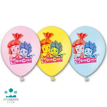 ШАР с рисункoм 14" Фиксики 3цв