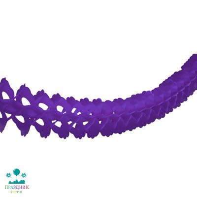 ГИРЛЯНДА бум декор Фиолетовая 3,6м