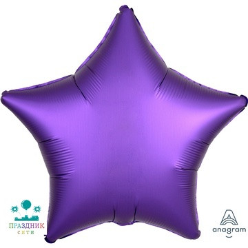 ШАР (Фольга) А Б/РИС ЗВЕЗДА 19 in Сатин Purple Royale