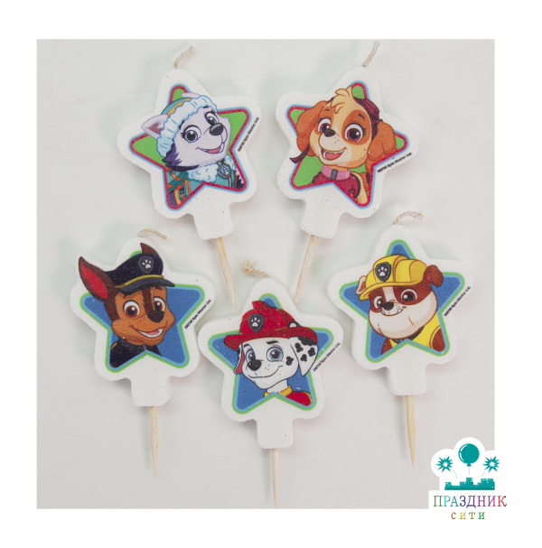 СВЕЧА д/торта Щенячий Патруль дружная команда