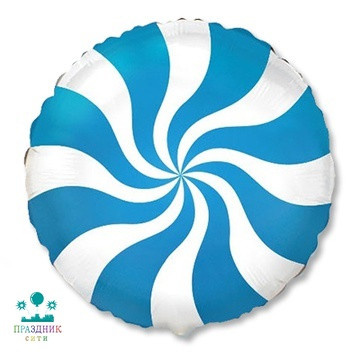 ШАР (Фольга) Ф 18 in Конфета голубая/FM