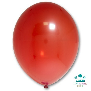 ШАР (латекс) 14" Кристалл Экстра Red