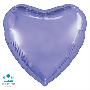 ШАР (Фольга) Р Б/РИС СЕРДЦЕ 18 in Пастель Lavender