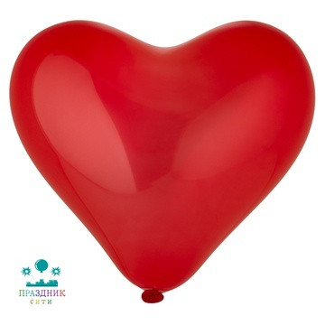 ШАР (латекс) Сердце 5" Кристалл Красное
