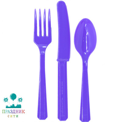 СТОЛОВЫЕ ПРИБОРЫ пл Purple