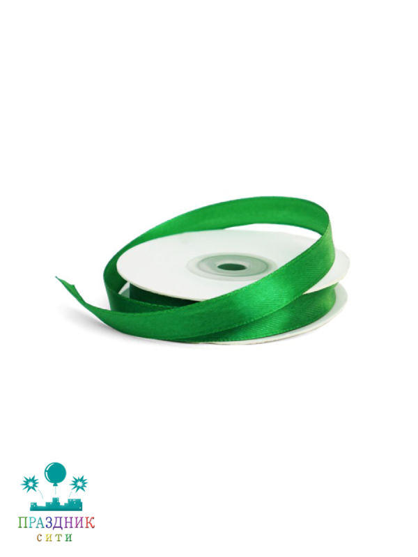 ЛЕНТА атлас 1,2 см зеленая