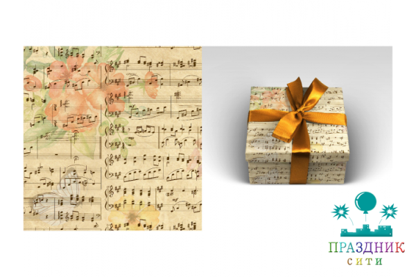 БУМАГА Музыка, глянец  Optima, 100х70см