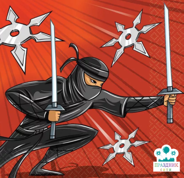 САЛФЕТКА Ниндзя 33см