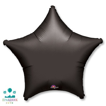 ШАР (Фольга) А Б/РИС ЗВЕЗДА 19 in Пастель Black