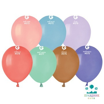 ШАР (латекс) 12" Пастель ассорти MACARON