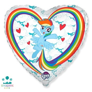 ШАР (Фольга) Ф 18 in Пони в облаках/FM