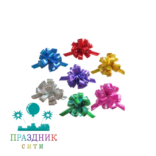 БАНТ ШАР 1,8 см, голография ажур
