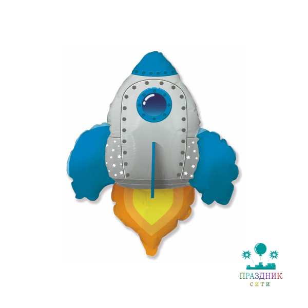 ШАР (Фольга) Ф ФИГУРА 55 in Ракета синяя