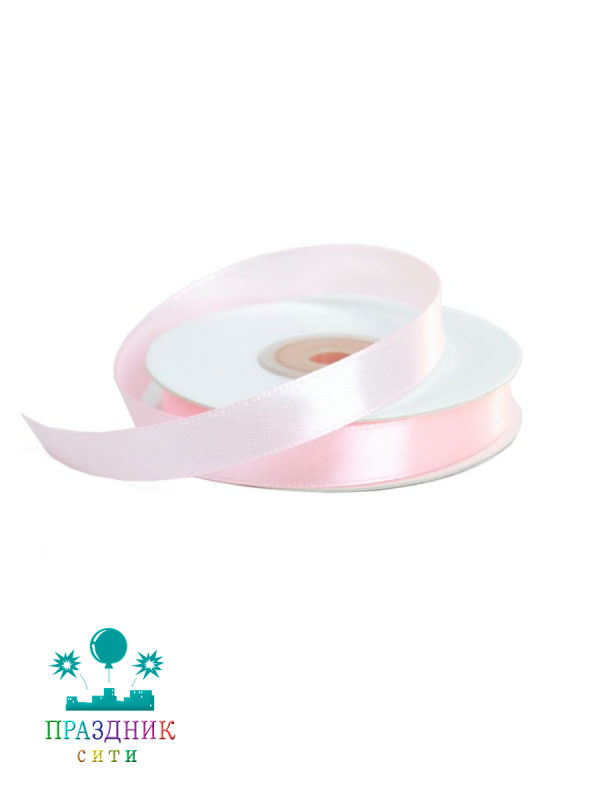 ЛЕНТА атлас 1,2 см светло-розовая