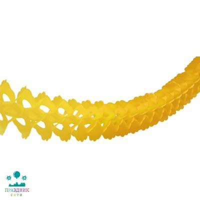 ГИРЛЯНДА бум декор Желтая 3,6м