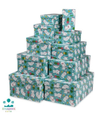 КОРОБКА Котята, прямоугольная, 30,5х20х13см