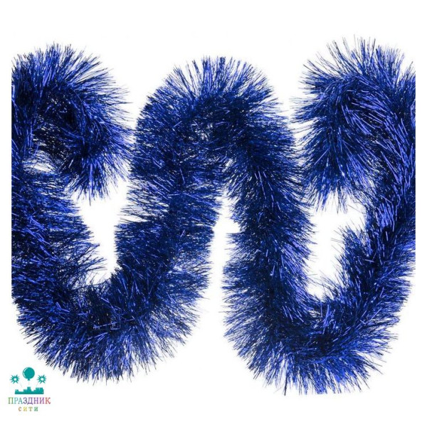 МИШУРА синяя 6 см 2 м