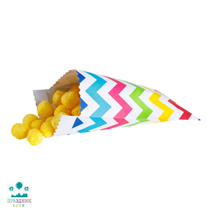 ПАКЕТ для угощений Шеврон 17см 10шт