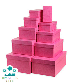 КОРОБКА Крокус, фуксия, 19,5х13,5х8см