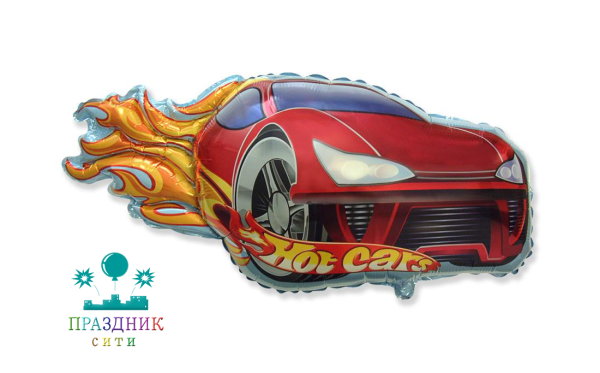 ШАР (Фольга) ФИГУРА 80 in Гоночная машинка красная