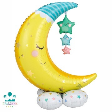 ШАР (Фольга) А ХОД Месяц Звезды