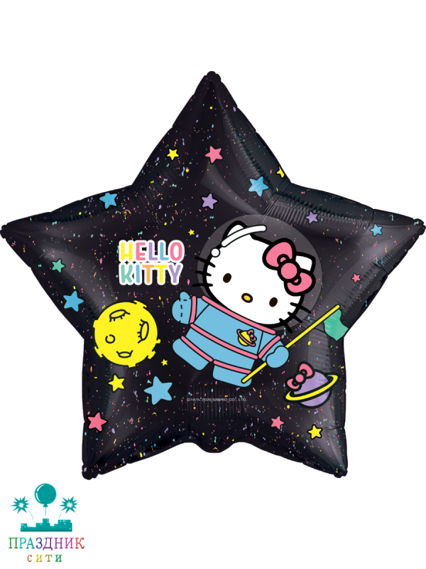 ШАР (Фольга) 22 in Hello Kitty Космонавт