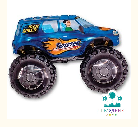 ШАР (Фольга) Ф ФИГУРА 70 in Внедорожник синий/FM