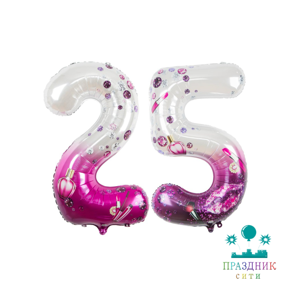 ШАР (Фольга) К ЦИФРА 25 130 in Девичьи радости