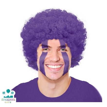 ПАРИК кудрявый фиолетовый