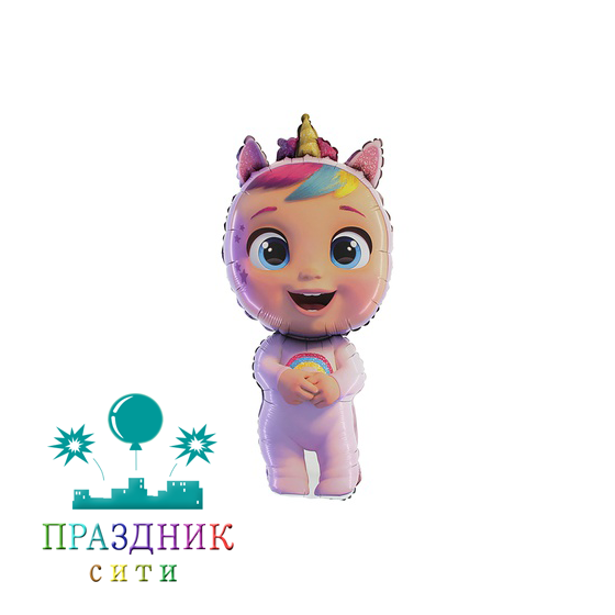 ШАР (Фольга) ФИГУРА 70 in Cry Babies Младенец Dreamy