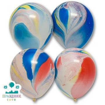 ШАР с рисункoм 12" Мрамор/CP