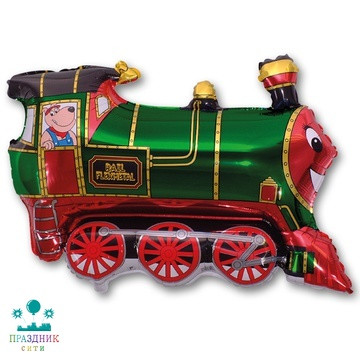 ШАР (Фольга) Ф ФИГУРА 55 in Поезд зеленый