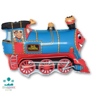 ШАР (Фольга) Ф ФИГУРА 50 in Поезд голубой