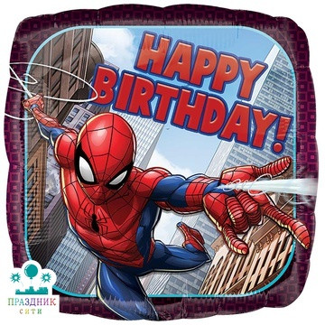 ШАР (Фольга) А 18 in HB Человек-Паук в полете S60