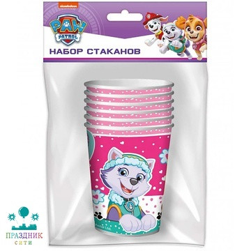 СТАКАН Щенячий Патруль роз 6шт