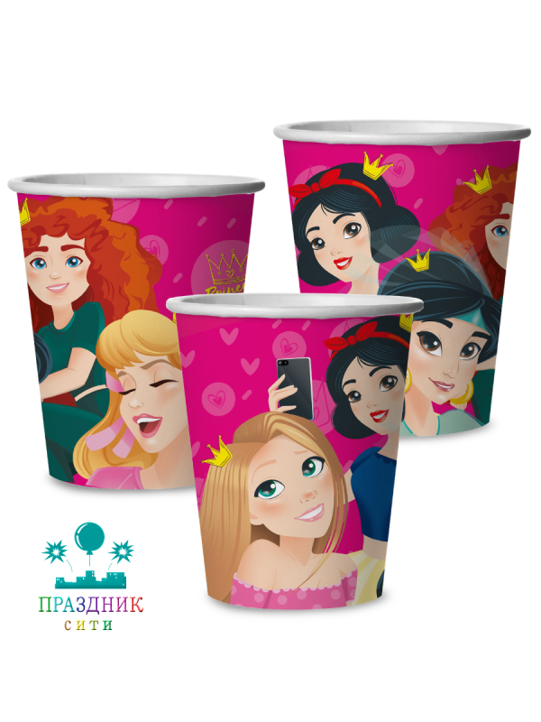 СТАКАН Принцессы 6 шт