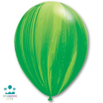 ШАР с рисунком 11" Супер Агат Green