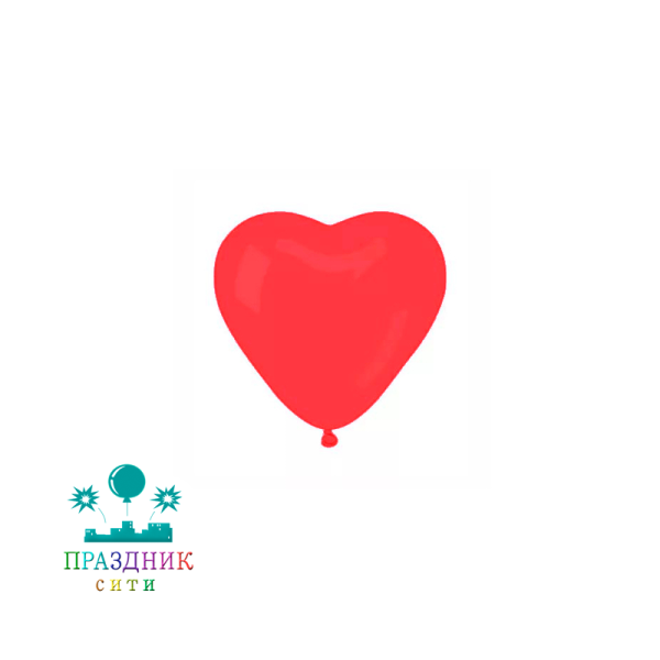 ШАР (латекс) Сердце 5" Пастель Красное