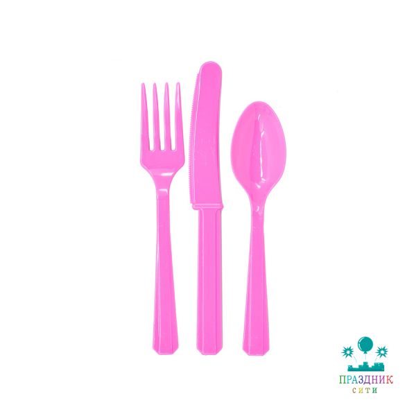 СТОЛОВЫЕ ПРИБОРЫ пл Bright Pink