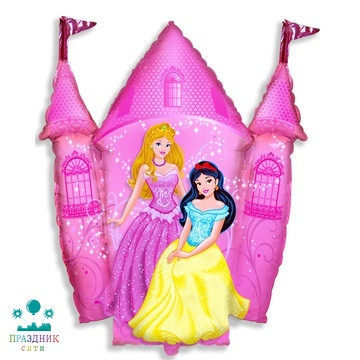 ШАР (Фольга) Ф ФИГУРА 49 in Принцессы и Замок розовый