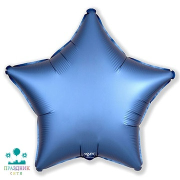ШАР (Фольга) Р Б/РИС ЗВЕЗДА 18 in Сатин Azure