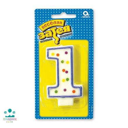 СВЕЧА-ЦИФРА 1 7,6см