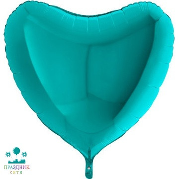 ШАР (Фольга) Р Б/РИС СЕРДЦЕ 18 in Металлик Tiffany